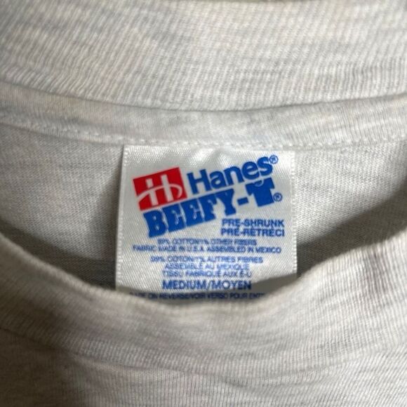 Vintage Single Stitch Polo Like Browne Bears Long Sleeve Shirt Medium - Picture 5 of 5